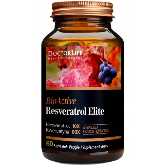 Doctor Life BioActive Resveratrol Elite 60kapsułek cena 92,90zł