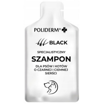 Poliderm Szampon Black dla psów i kotów 15ml cena 6,90zł