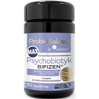 ProbioBalance by Aliness MAX Psychobiotyk BIFIZEN 6,5mld 60kapsułek cena 92,90zł