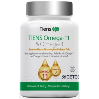 Tiens Omega-11 & Omega-3 60kapsułek cena 194,00zł