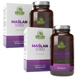 ZESTAW 2X Slavito Maślan Sodu 160kapsułek PROMOCJA cena 174,90zł