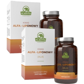 ZESTAW 2X Slavito Kwas Alfa-Liponowy 240kapsułek PROMOCJA cena 324,90zł