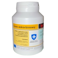 Biomus Kwas askorbinowy proszek 100g cena 14,90zł