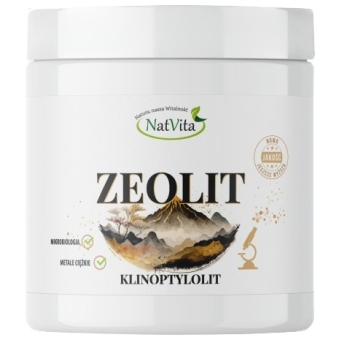 NatVita Zeolit klinoptylolit (granulacja 50µm) proszek 150g PROMOCJA cena 14,00zł