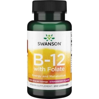 Swanson Witamina B12 1000mcg 250tabletek do ssania PROMOCJA cena 70,00zł
