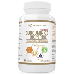 Progress Labs Kurkumina C3 + Bioperine 60kapsułek cena 58,50zł