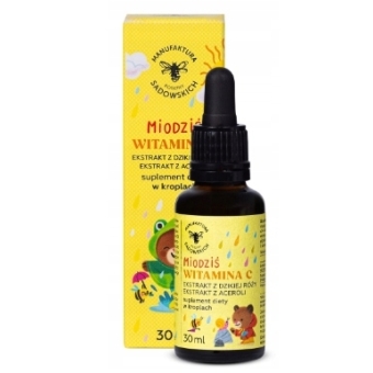 Miodziś witamina C dladzieci krople 30ml Paskieka Sadowskich cena 19,90zł
