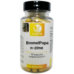 Organis BromelPapa n-zime 90kapsułek cena 84,00zł