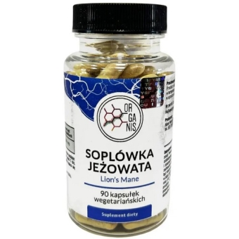 Organis Soplówka Jeżowata 90kapsułek cena 59,90zł