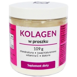 Organis Kolagen z chondroityną + Witamina C + Kwas Hialuronowy + Biotyna proszek 109g cena 119,00zł