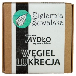 Mydło Węgiel Lukrecja 120g Zielarnia Suwalska cena 27,99zł