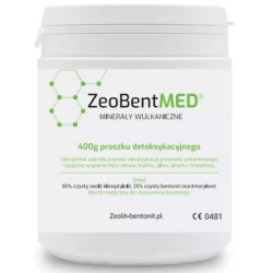 ZeoBentMED Zeolit + Bentonit proszek 400g cena 158,90zł
