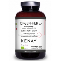 Kenay Orgen-Her EU ekstrakty roślinne witaminy i minerały dla niej 120kapsułek cena 149,00zł