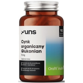 UNS Cynk Organiczny Glukonian 90kapsułek cena 28,90zł