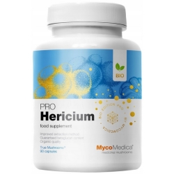Mycomedica BIO Hericium PRO 30% beta 1,3/1,6D glukanów 90kapsułek cena 167,90zł
