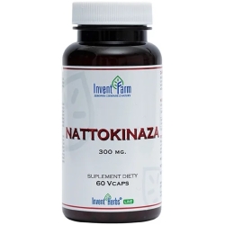 Nattokinaza 300mg 60kapsułek Invent Farm cena 32,90zł