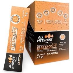 Aliness ALLHydrate Elektrolity STICK Senior Orange 40saszetek cena 64,90zł