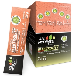 Aliness ALLHydrate Elektrolity STICK Mango + B Complex 40saszetek cena 64,90zł