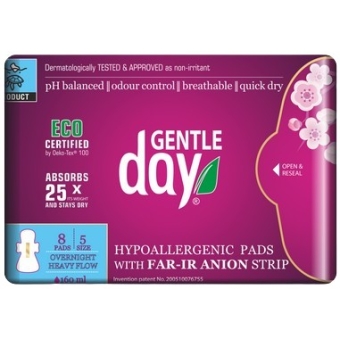 GentleDay ECO Podpaski na noc z paskiem anionowym 8sztuk cena 14,19zł