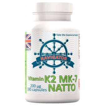 Navigator Witamina K2 MK-7 200 mcg 180kapsułek cena 99,85zł