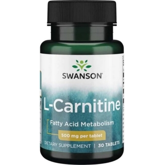Swanson L-karnityna 500mg 30tabletek cena 26,00zł