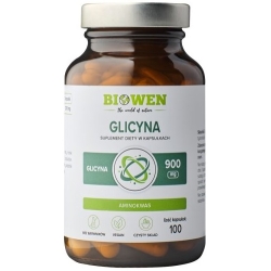 Biowen Glicyna 900mg 100kapsułek cena 39,99zł