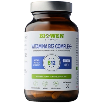 Biowen Witamina B12 Complex+ 60kapsułek cena 43,99zł