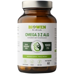 Biowen Omega-3 z alg 60kapsułek cena 119,99zł