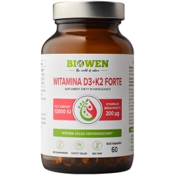 Biowen Witamina D3+K2 Forte 60kapsułek cena 59,99zł