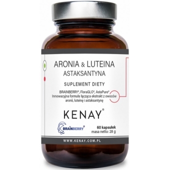 Kenay Aronia & Luteina Astaksantyna 60kapsułek cena 80,90zł
