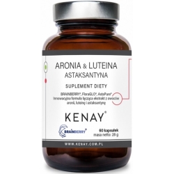 Kenay Aronia & Luteina Astaksantyna 60kapsułek cena 80,90zł