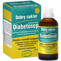 Asepta Diabetosept – olejek z miodli indyjskiej krople 30ml cena 39,00zł