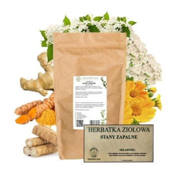 Ziołowy Raj Herbatka stany zapalne 150g cena 34,99zł