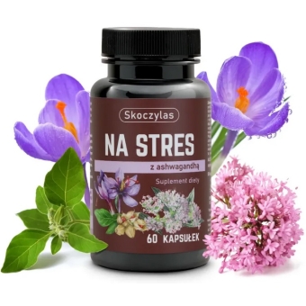 Na stres z ashwagandha + szafran + kozłek lekarski 60kapsułek Purelab Marek Skoczylas cena 35,85zł