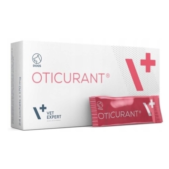 Vetexpert Oticurant preparat do pielęgnacji uszu dla psów 24saszetki cena 64,90zł