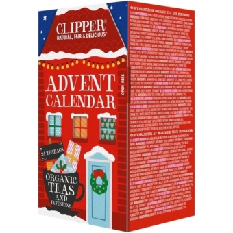Kalendarz adwentowy BIO z herbatkami 24 saszetki Clipper cena 25,85zł