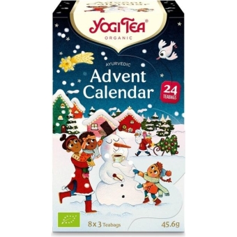 Kalendarz adwentowy BIO mały z herbatkami 24 saszetki Yogi Tea cena 22,15zł