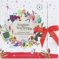 Kalendarz adwentowy herbatki piramidki Your Wellness BIO 25 saszetek English Tea Shop cena 59,55zł