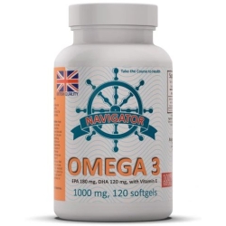 Navigator Omega 3 1000mg 120kapsułek żelowych  cena 44,90zł