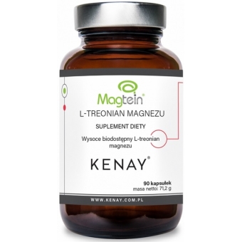 Kenay Magtein L-treonian Magnezu 90kapsułek cena 152,90zł