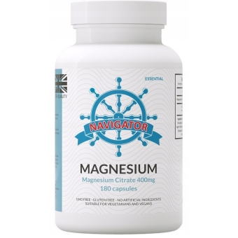 Navigator Magnesium Citrate 400mg 180kapsułek cena 58,00zł