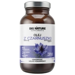 Big Nature Olej z czarnuszki 60kapsułek cena 31,60zł
