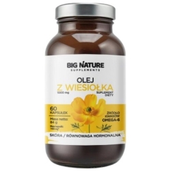 Big Nature Olej z wiesiołka 60kapsułek cena 36,00zł