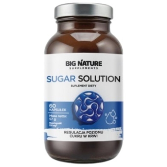 Big Nature Sugar Solution 60kapsułek cena 28,70zł