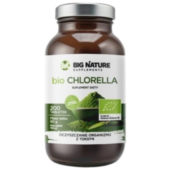Big Nature Chlorella 200tabletek cena 31,80zł