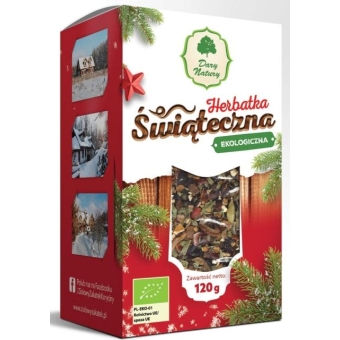 Herbatka Świąteczna 120 g BIO Dary Natury  cena 18,49zł