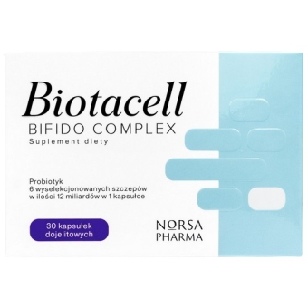 Biotacell Bifido Complex probiotyk 30kapsułek Norsa Pharma cena 108,00zł