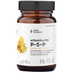 Aura Herbals Witamina B6 P-5-P 60kapsułek cena 20,50zł