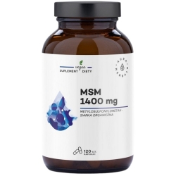 Aura Herbals Siarka organiczna MSM 1400mg 120kapsułek cena 36,50zł