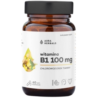 Aura Herbals Witamina B1 60kapsułek cena 20,60zł